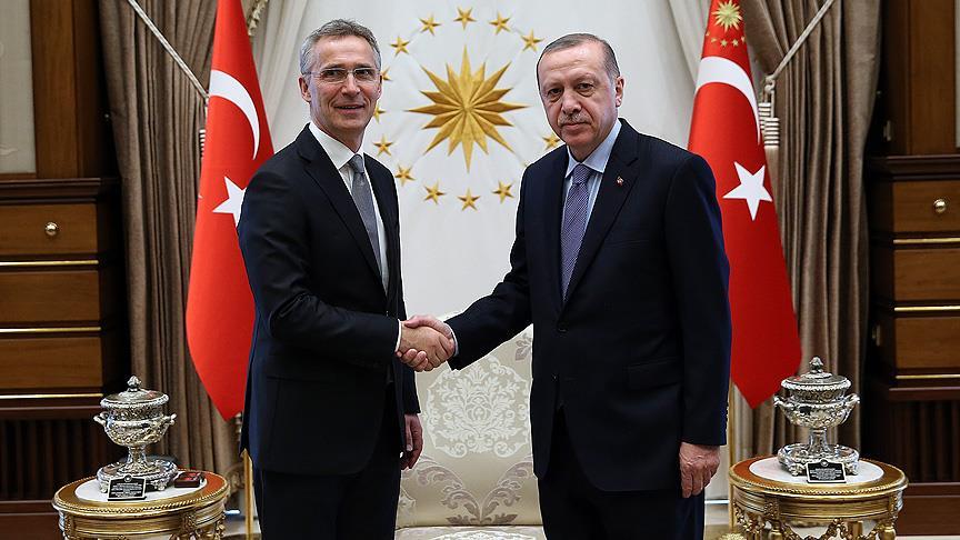 Cumhurbaşkanı Erdoğan, Stoltenberg ile Türkiye-NATO ilişkilerini ve Suriye'yi görüştü