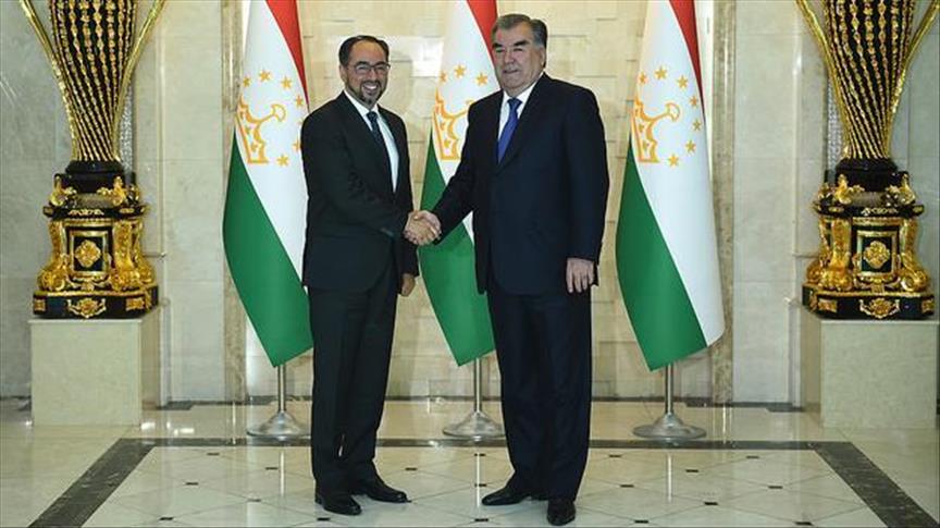 دیدار رئیس جمهور تاجیکستان و وزیر خارجه افغانستان در دوشنبه