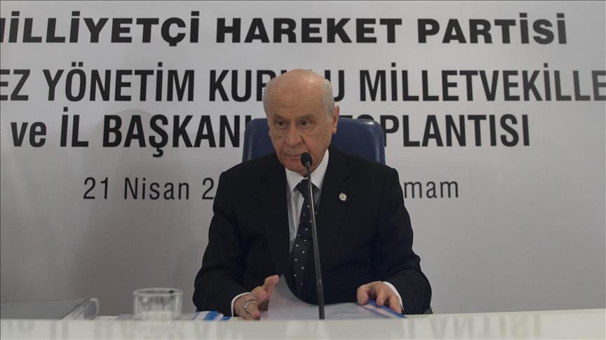 MHP Genel Başkanı Bahçeli: MHP mensuplarından hiçbir tanesi aday olarak çıkmamıştır