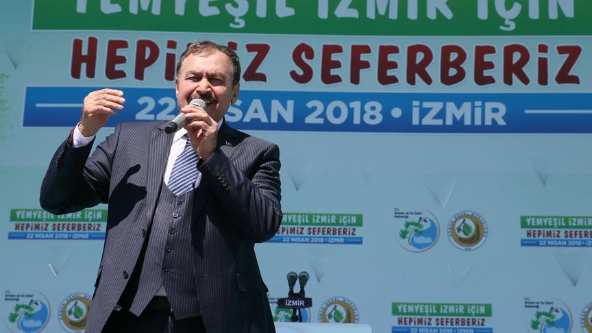 Orman ve Su İşleri Bakanı Eroğlu: Yanan orman alanları 1 yıl içerisinde ağaçlandırıldı