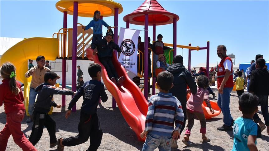 Turkish aid agency inaugurates playground in Idlib