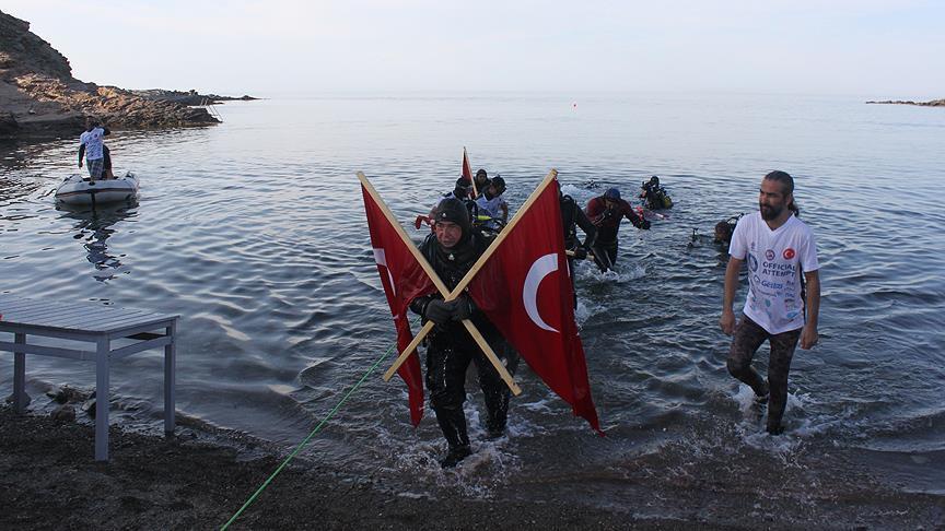 Turkish diver set new world record