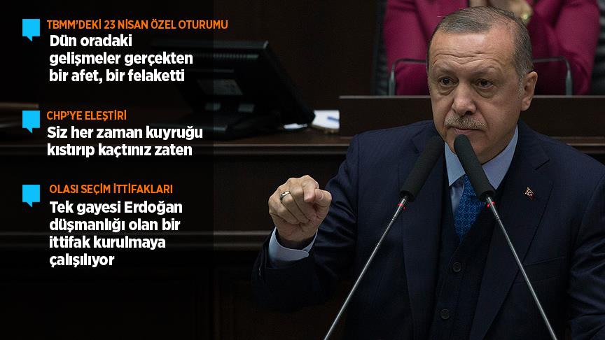 Cumhurbaşkanı Erdoğan: Şu anda çok garip bir senaryo ortada
