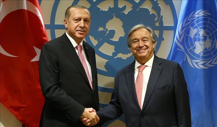 Erdogan urges UN to intensify efforts for Syria peace