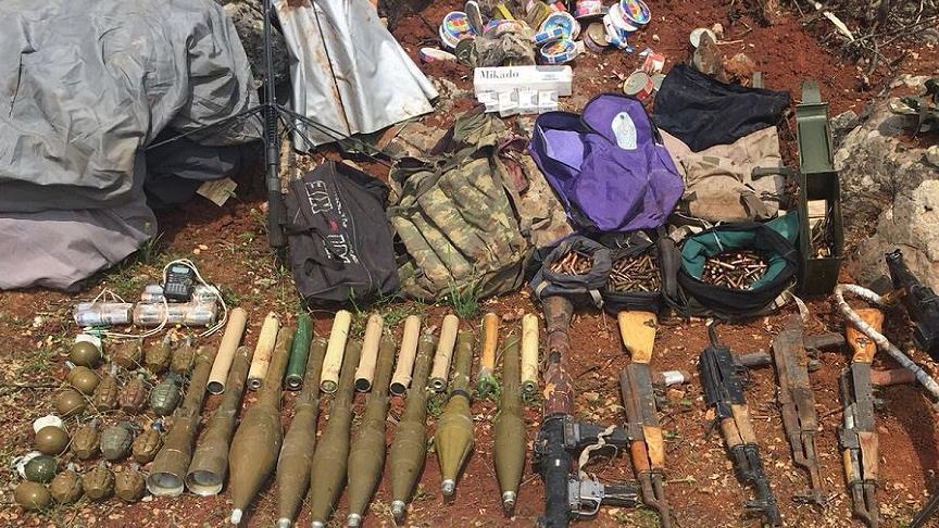 Turkish military seizes arms, ammunition in Afrin