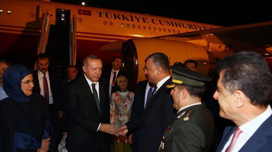 Arrivée d’Erdogan en Ouzbékistan