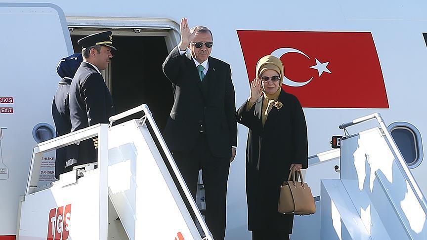 President Erdogan leaves Uzbekistan for South Korea