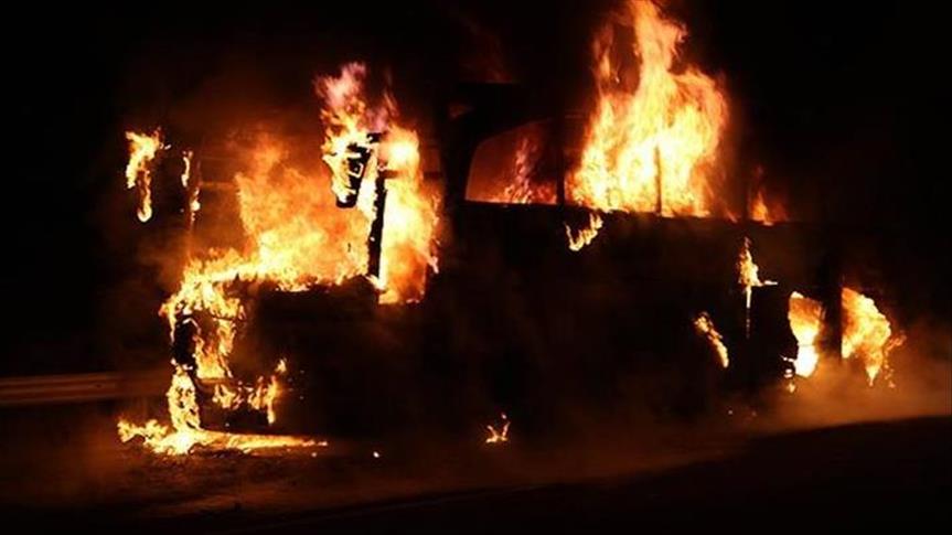Bihar: Seven killed as Delhi-bound bus overturns, catches fire