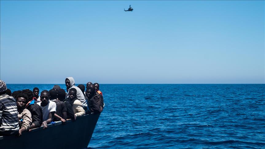 Libyan coast guards rescue 80 migrants in open water