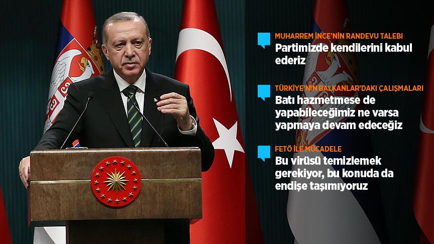 Cumhurbaşkanı Erdoğan: Partimizde kendilerini kabul ederiz