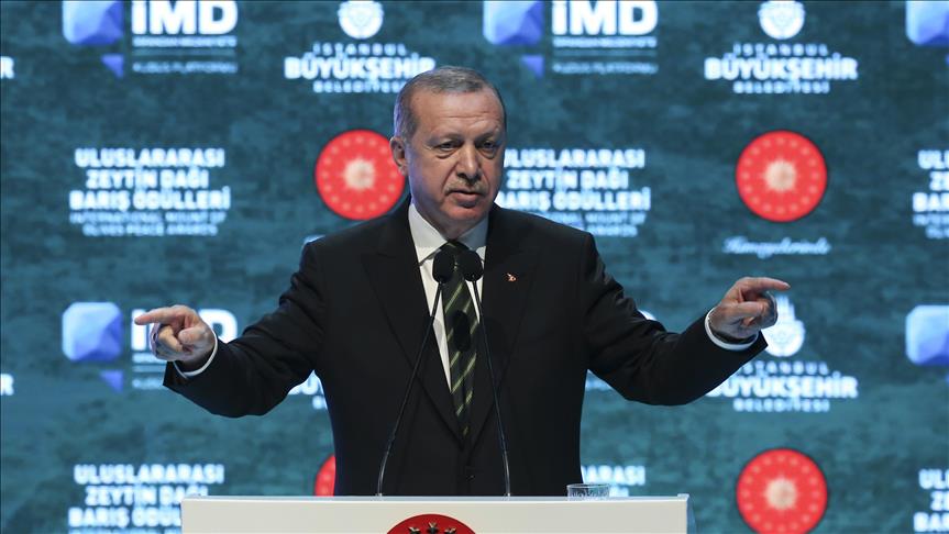 Erdogan slams int’l community’s apathy for Palestine