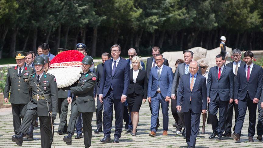 Sırbistan Cumhurbaşkanı Vucic'den TBMM ve Anıtkabir’e ziyaret