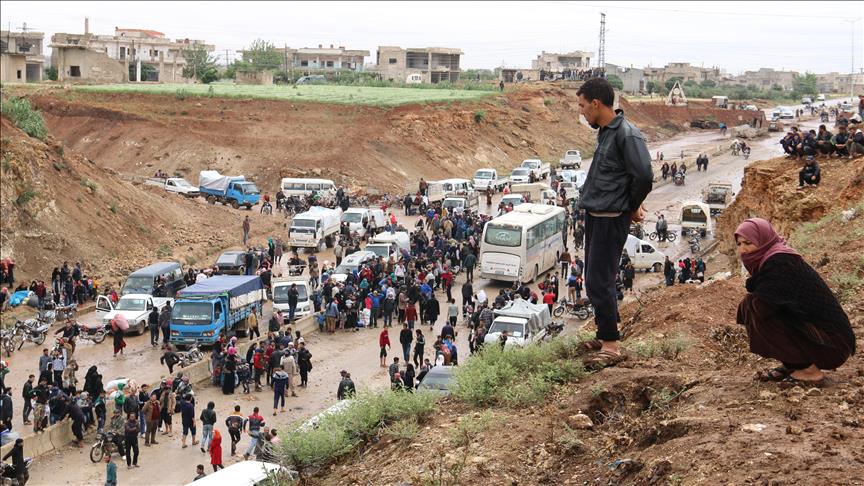 Evacuation convoy from Syria's Homs reaches Al-Bab
