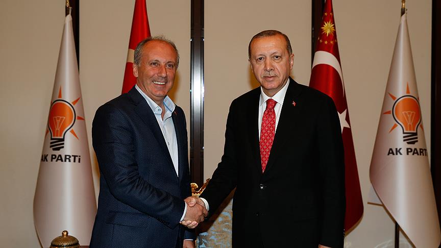 Cumhurbaşkanı Erdoğan, Muharrem İnce'yi kabul etti