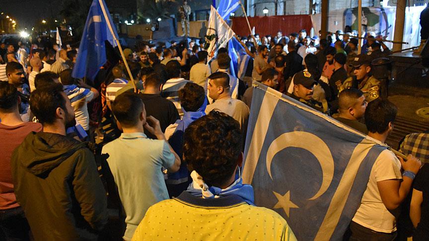 Kerkük’te Türkmenlerden seçim protestosu