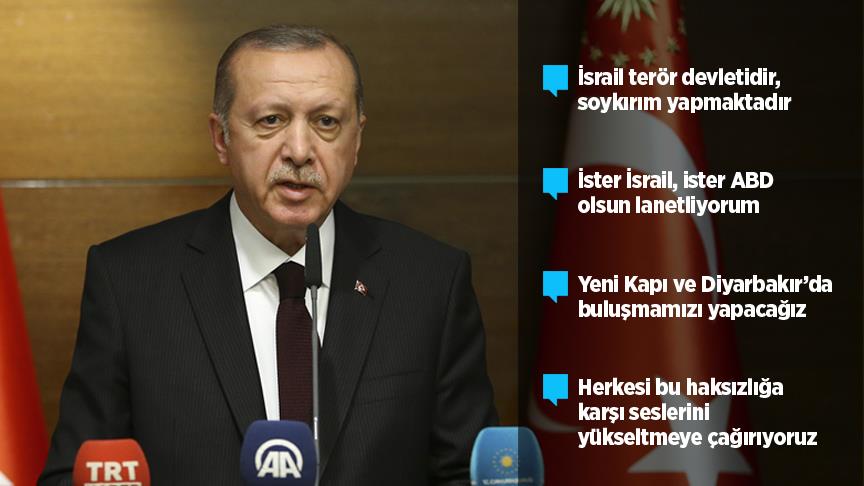Cumhurbaşkanı Erdoğan: Kudüs'ü kaybettiğimiz bir gün olmasına asla izin vermeyeceğiz
