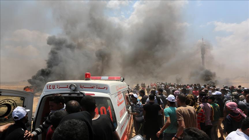 Gaza death toll from Israeli fire rises to 62