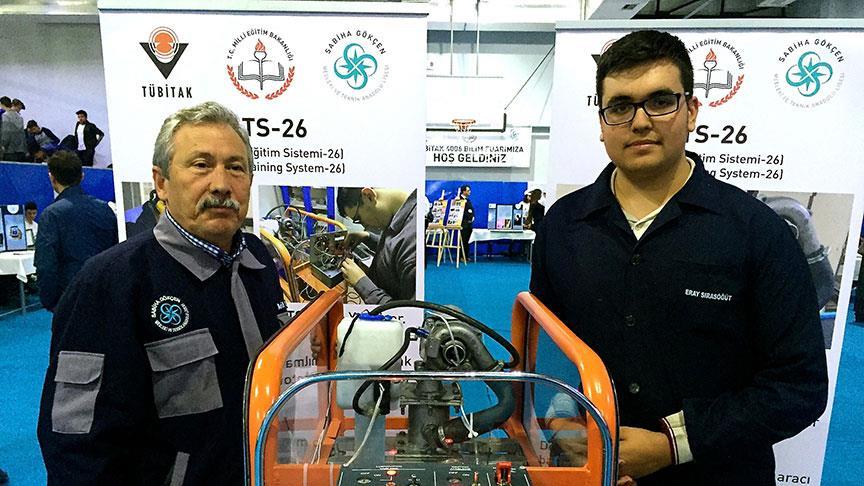 Lise öğrencisinden 6 farklı yakıtla çalışan turbojet motor