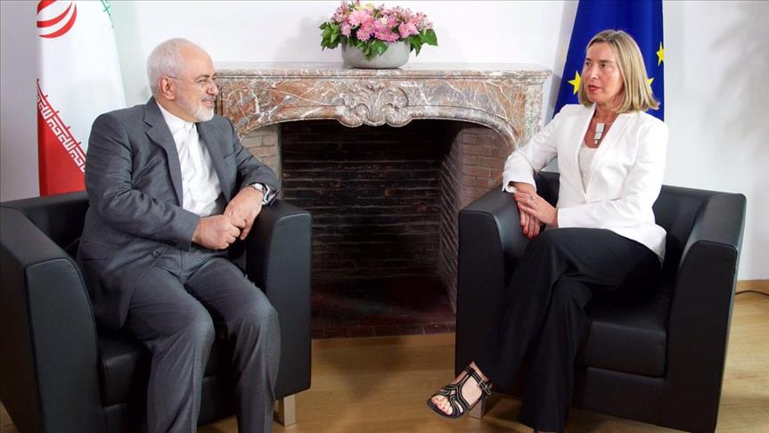 EU foreign policy chief meets Iranian FM in Brussels