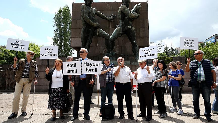 Engellilerden İsrail protestosu