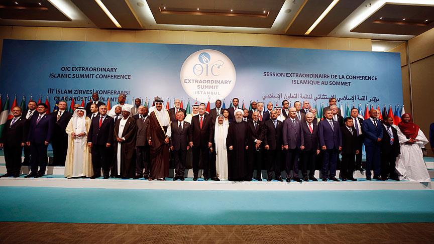 İslam ülkelerinin liderleri Filistin için İstanbul'da toplandı