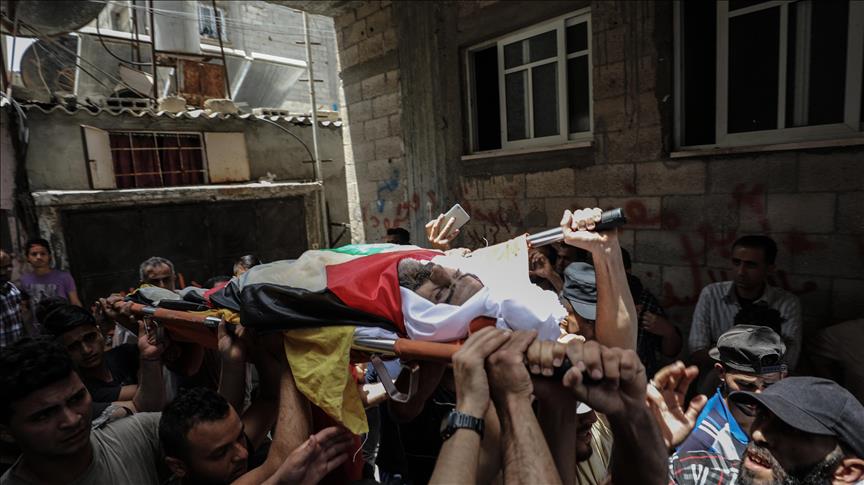 تشییع جنازه شهید فلسطینی در غزه برگزار شد