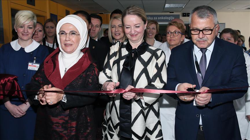 Сараево: Емине Ердоган отвори клиника за хематологија на КЦУС 