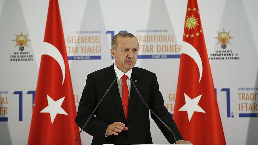 Cumhurbaşkanı Erdoğan: Kudüs-ü Şerif'teki haklarımızdan taviz vermemekte kararlıyız