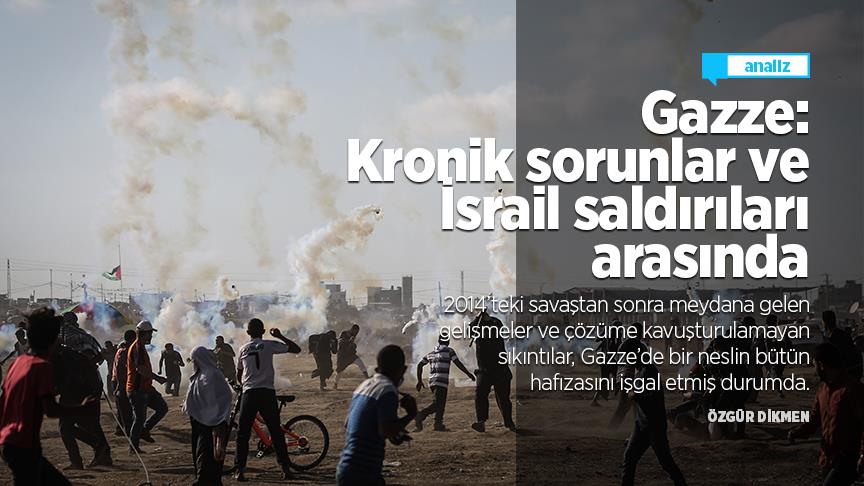 Gazze Kronik sorunlar ve İsrail saldırıları arasında
