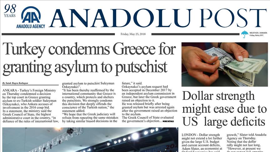 See today's top news with Anadolu Post