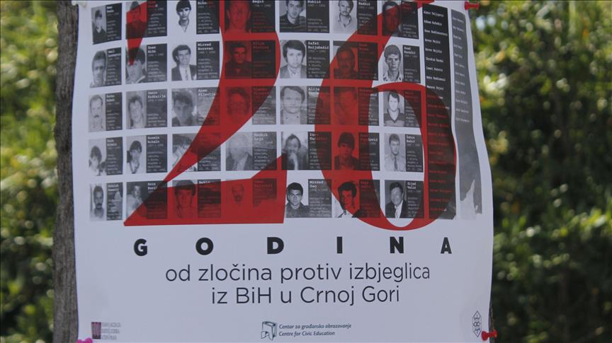 Crna Gora: 26. godišnjica od deportacije bosanskih izbjeglica 