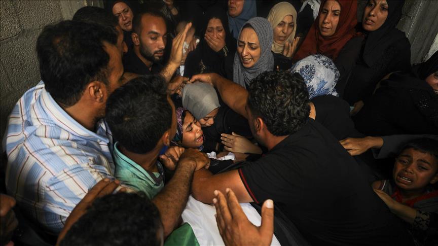 В Газе похоронили палестинца, раненого израильтянами