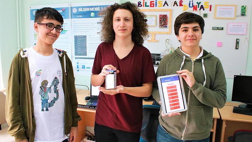 Okulları için mobil uygulama geliştirdiler