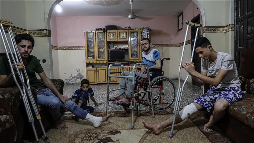 В Газе 3 брата стали инвалидами из-за действий армии Израиля 