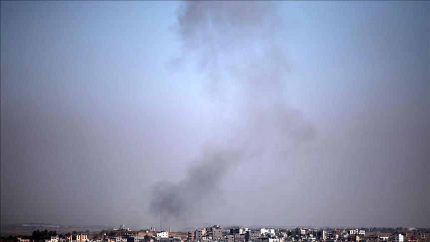 Israeli warplanes bomb resistance positions in Gaza