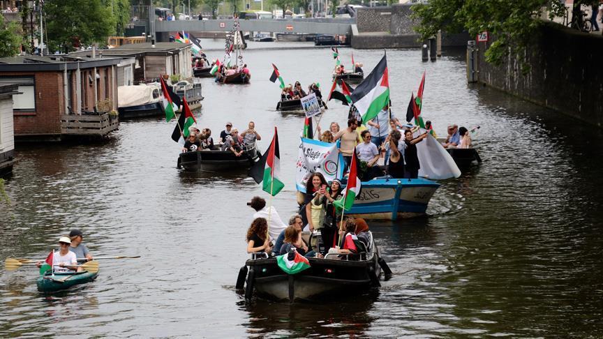 Netherlands: Activists support Gaza-bound flotilla