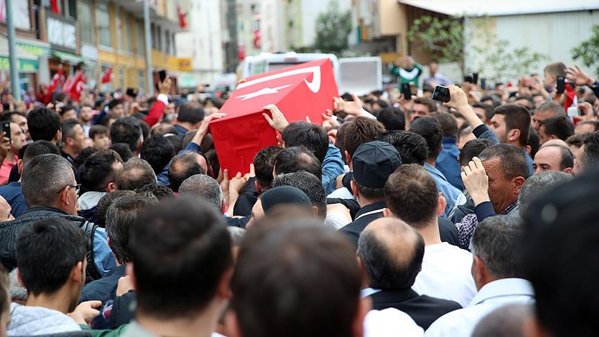 Şehitlerimizi uğurladık