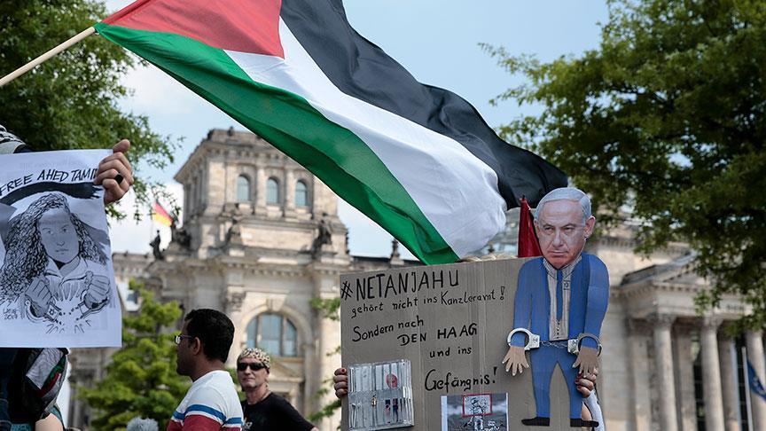В Берлине протестуют против визита Нетаньяху