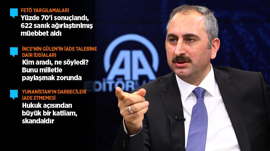 Adalet Bakanı Gül: FETÖ yargılamaları 2018 sonunda tamamlanacak