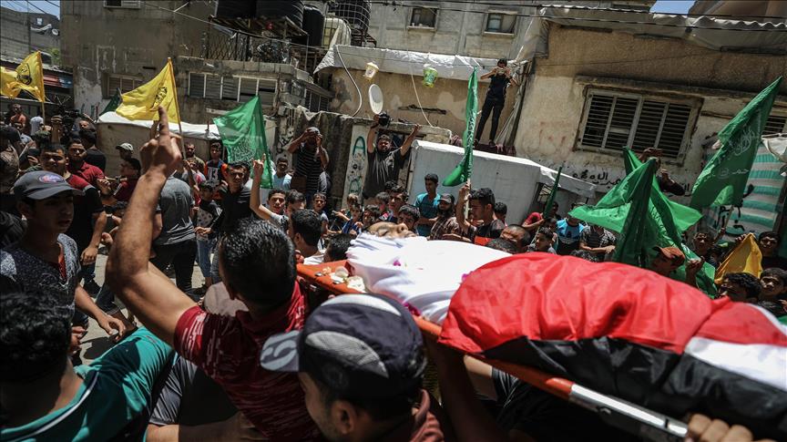 Gaza : Funérailles d’un enfant palestinien tué par l’armée israélienne à Rafah 