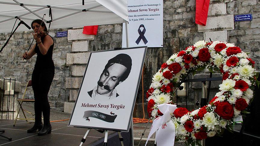Şehit diplomat Yergüz, Cenevre'de anıldı