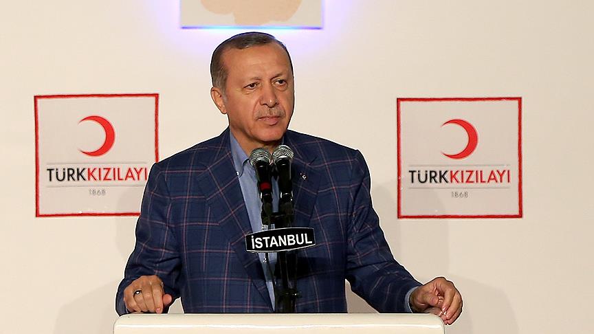 Cumhurbaşkanı Erdoğan: Kızılay mazlumların gölgesine sığındığı bir güven kapısı