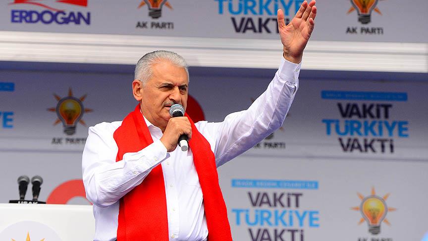 Başbakan Yıldırım: FETÖ'sü, Kandil'i içerideki sponsorları 'Tayyip Erdoğan gitsin' diyor