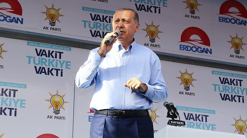 CumhurbaÅkanı ErdoÄan: Vatan yansa, ateÅinde ısınacak kadar gözü dönmüŠbir muhalefetimiz var