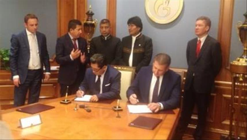 Bolivia firmó acuerdo de USD 1.220 millones con rusa Gazprom 