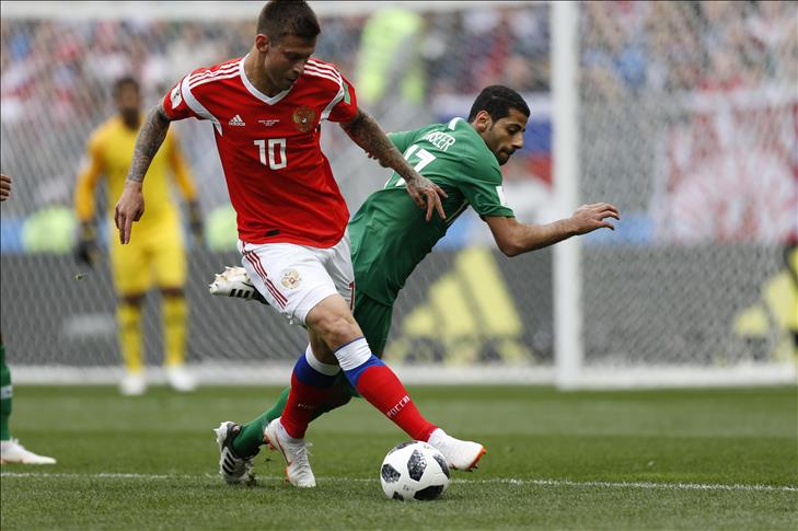 Rusia aplastó a Arabia Saudita en la inauguración del Mundial