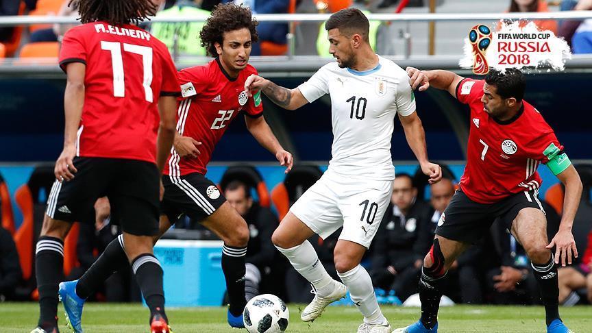 Уругвай вырвал победу у Египта в концовке матча