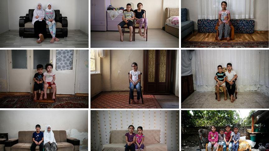 Suriyeli yetimler en çok babalarına sarılıp uyumayı özlüyor