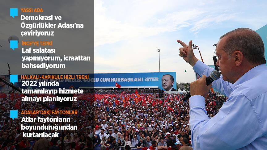 Cumhurbaşkanı Erdoğan: Yassıada Demokrasi ve Özgürlükler Adası olacak