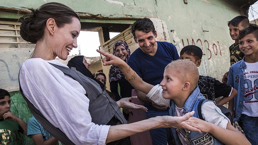 BM İyi Niyet Elçisi Angelina Jolie'den Iraklı göçmenlere yardım çağrısı